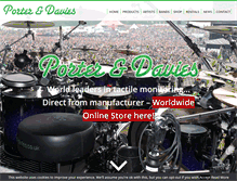 Tablet Screenshot of porteranddavies.co.uk